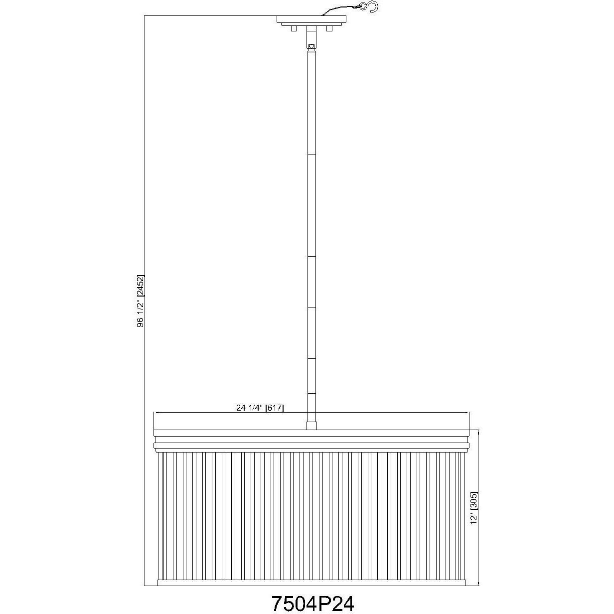 Carnaby 6 Light 24.25 inch Matte Black Chandelier Ceiling Light
