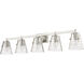 Analia 5 Light 45.75 inch Brushed Nickel Vanity Wall Light