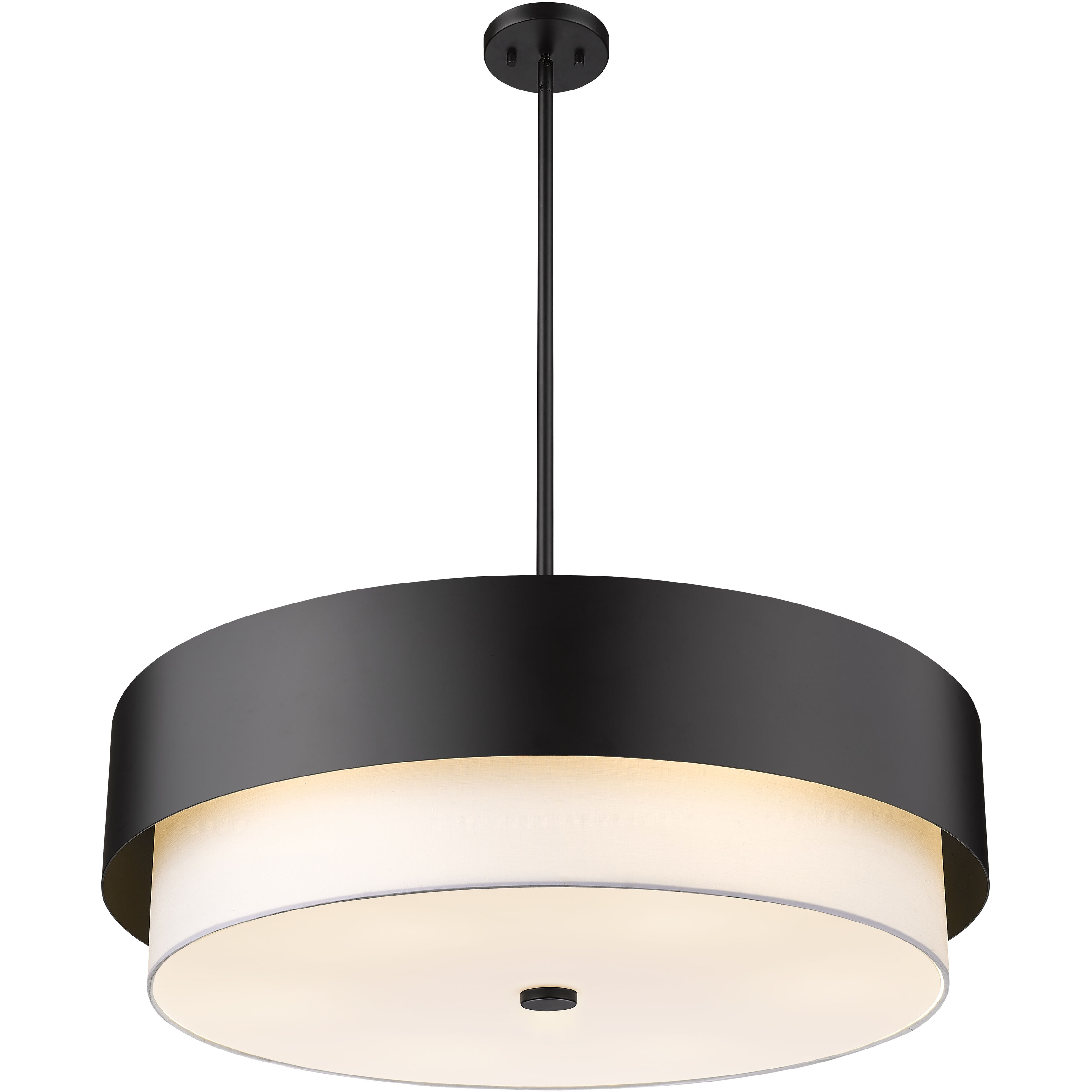 Counterpoint 6 Light 31.5 inch Matte Black Chandelier Ceiling Light