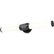 Cooper LED 25 inch Matte Black Vanity Wall Light