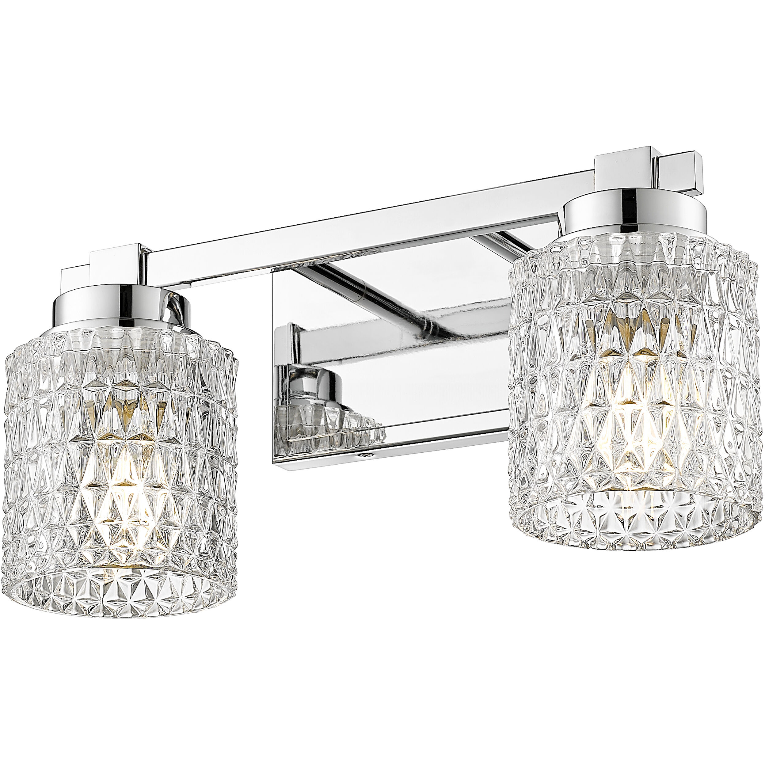 Jacqueline Vanity Wall Light in Chrome