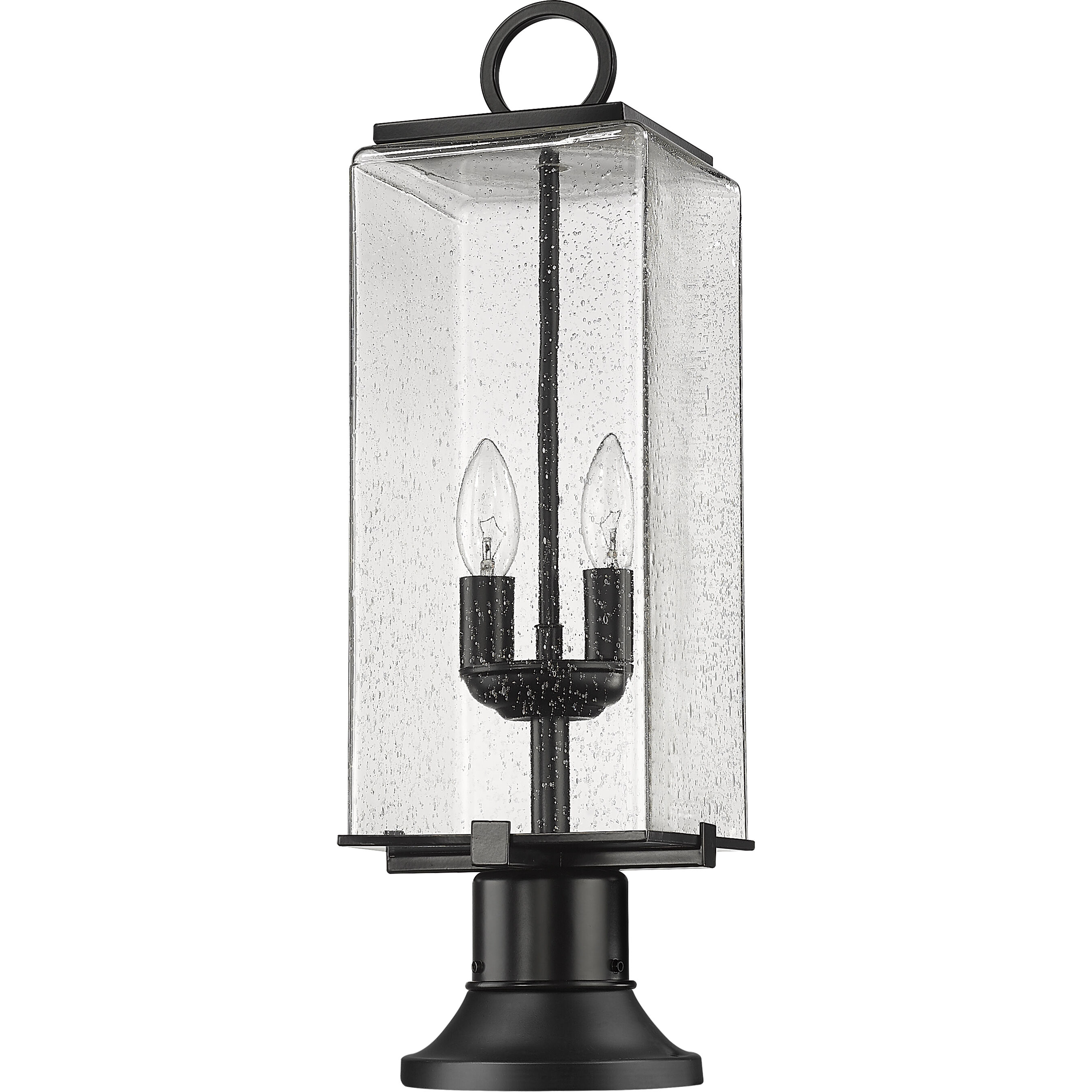 Sana 2 Light 22.25 inch Black Outdoor Pier Mounted Fixture