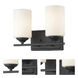 Bordeaux 2 Light 11.38 inch Bronze Vanity Wall Light