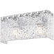 Glacier 2 Light 15 inch Chrome Vanity Wall Light