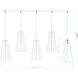 Farrell 5 Light 42 inch Brushed Nickel Linear Chandelier Ceiling Light