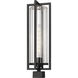 Aura 1 Light 24.5 inch Black Outdoor Post Mounted Fixture in G9