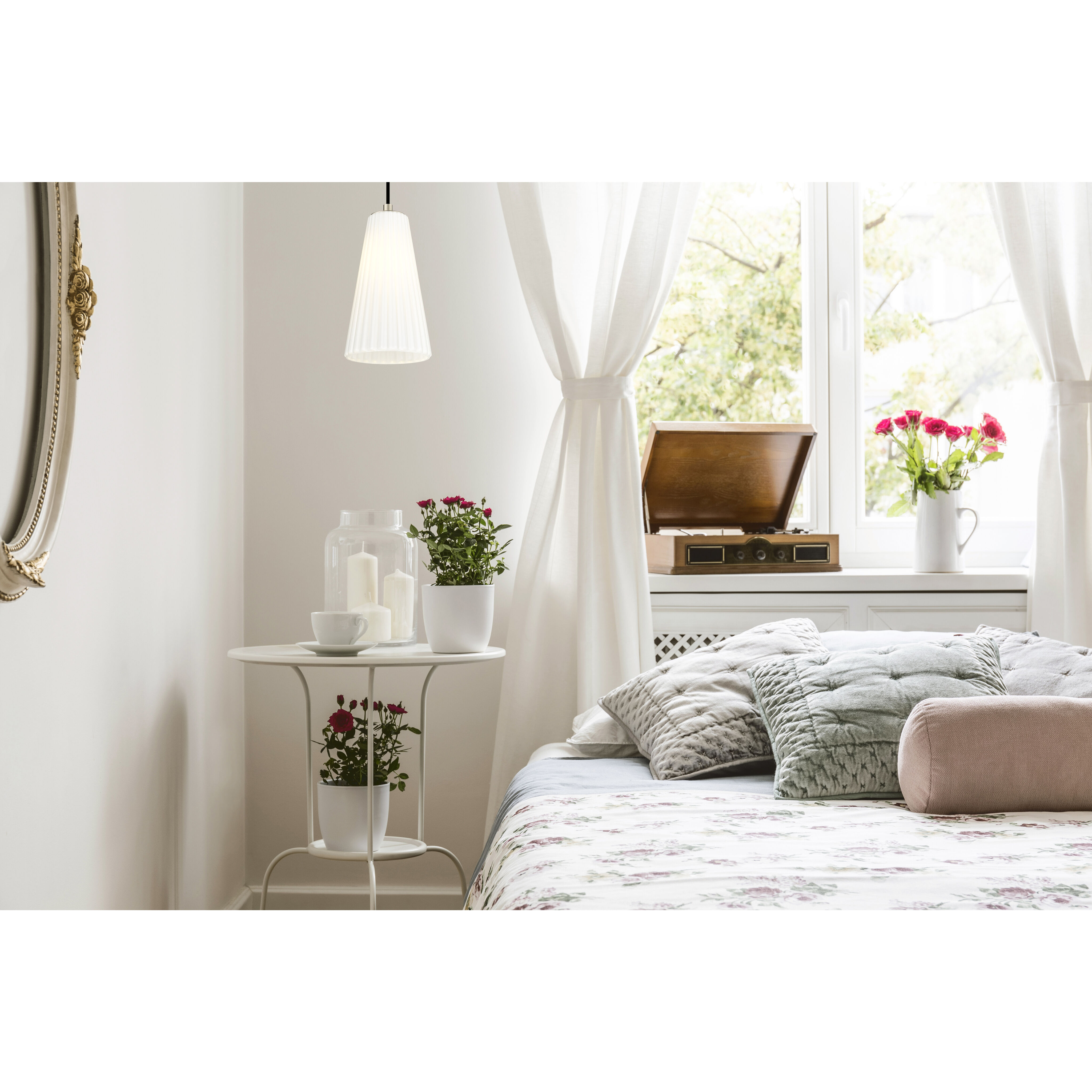 Farrell 1 Light 6 inch Brushed Nickel Pendant Ceiling Light