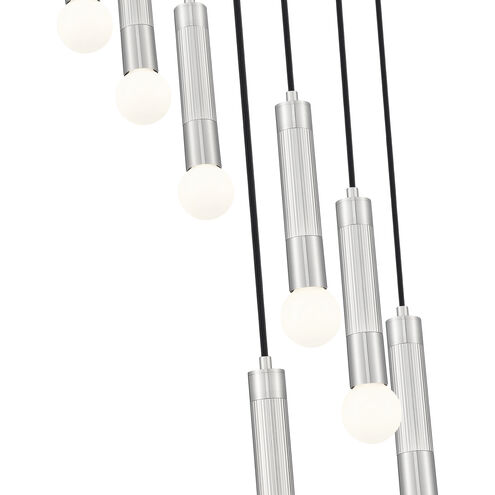 Stari 7 Light 18 inch Brushed Nickel Chandelier Ceiling Light