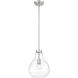 Bon Air 1 Light 10 inch Brushed Nickel Pendant Ceiling Light