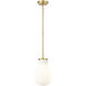 Newbury 1 Light 8 inch Modern Gold Pendant Ceiling Light