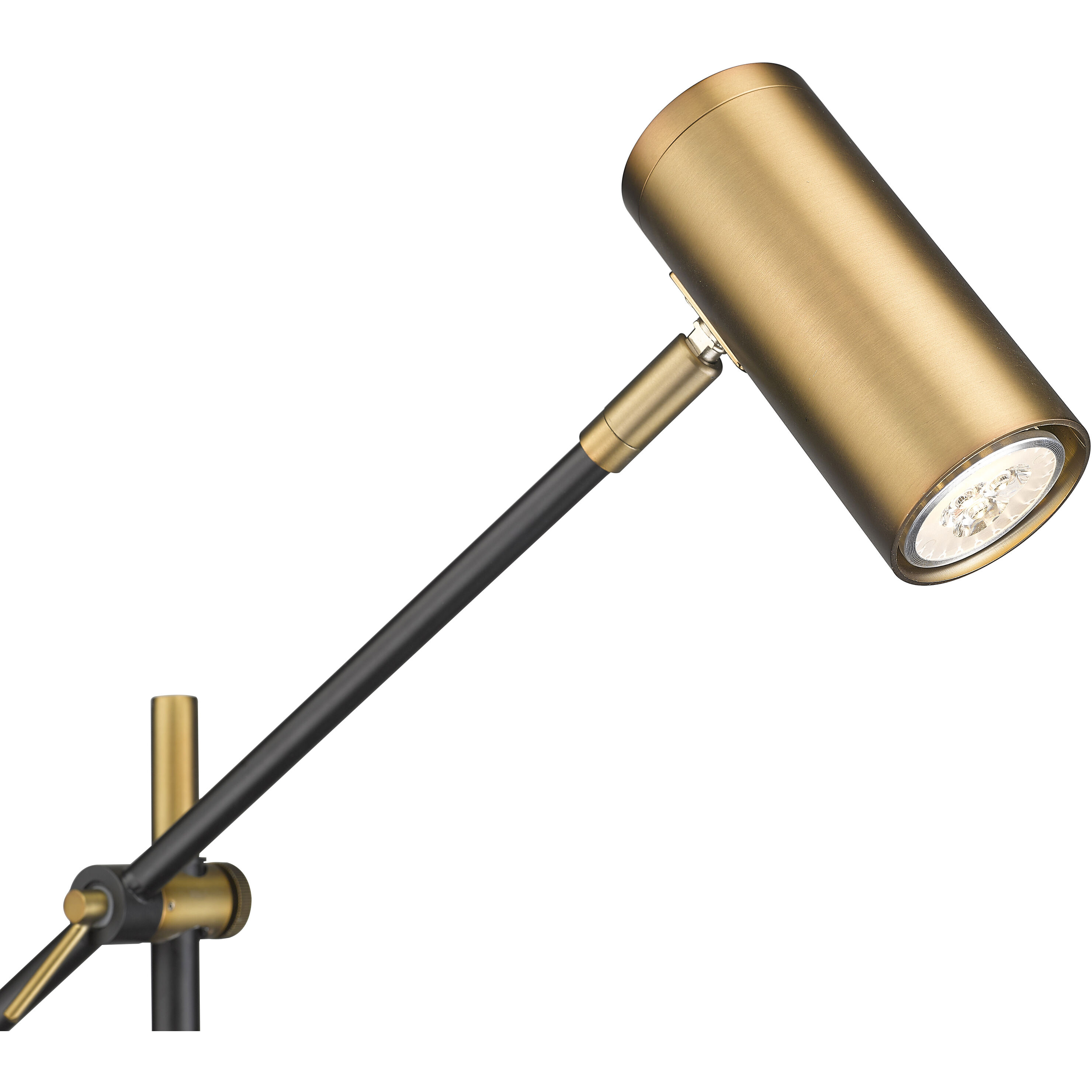 Calumet 48.25 inch 35.00 watt Matte Black and Olde Brass Floor Lamp Portable Light in Oil Rubbed Bronze