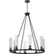Beau 8 Light 33 inch Bronze Chandelier Ceiling Light