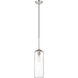 Monty 1 Light 5.25 inch Brushed Nickel Pendant Ceiling Light