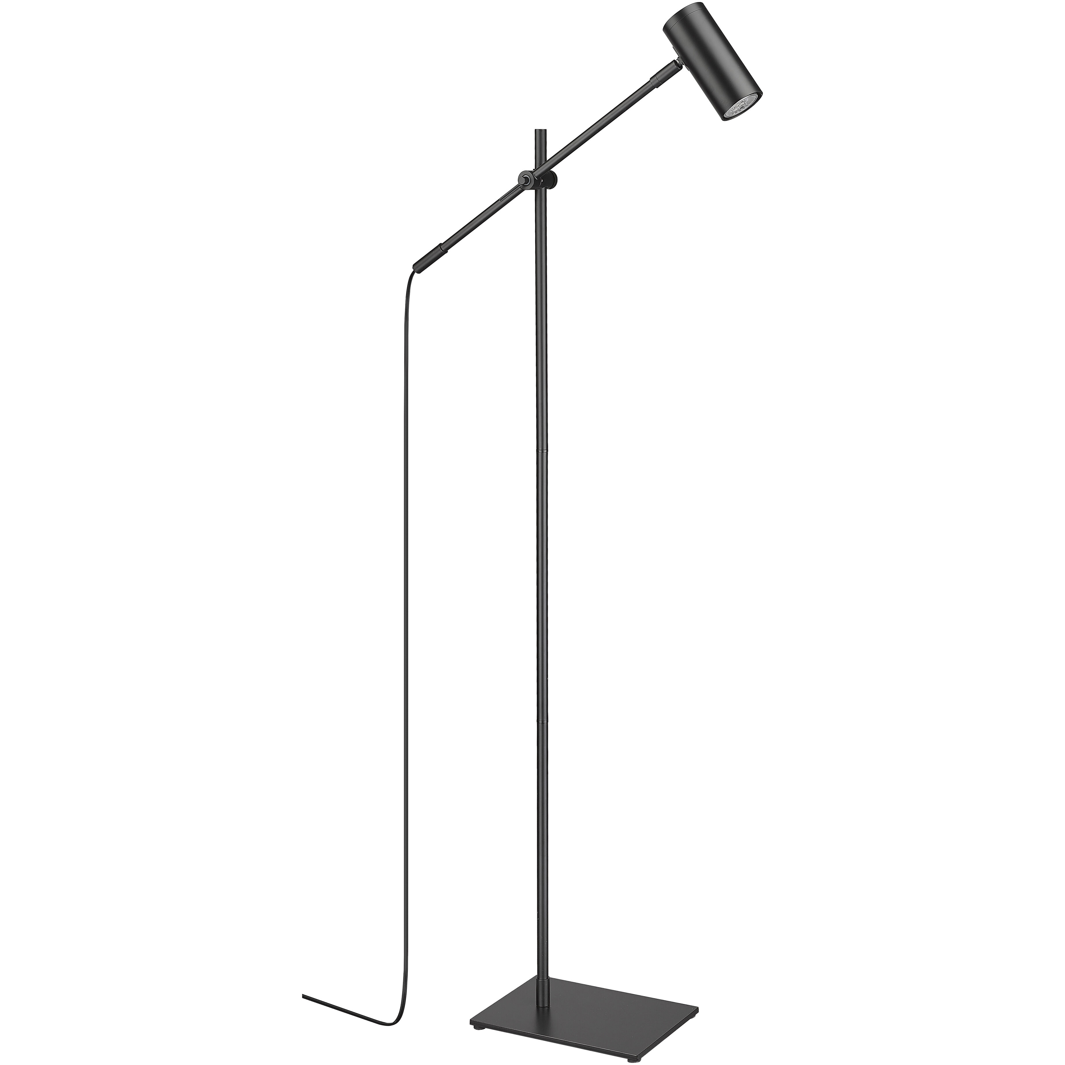 Calumet 48.25 inch 35.00 watt Matte Black Floor Lamp Portable Light