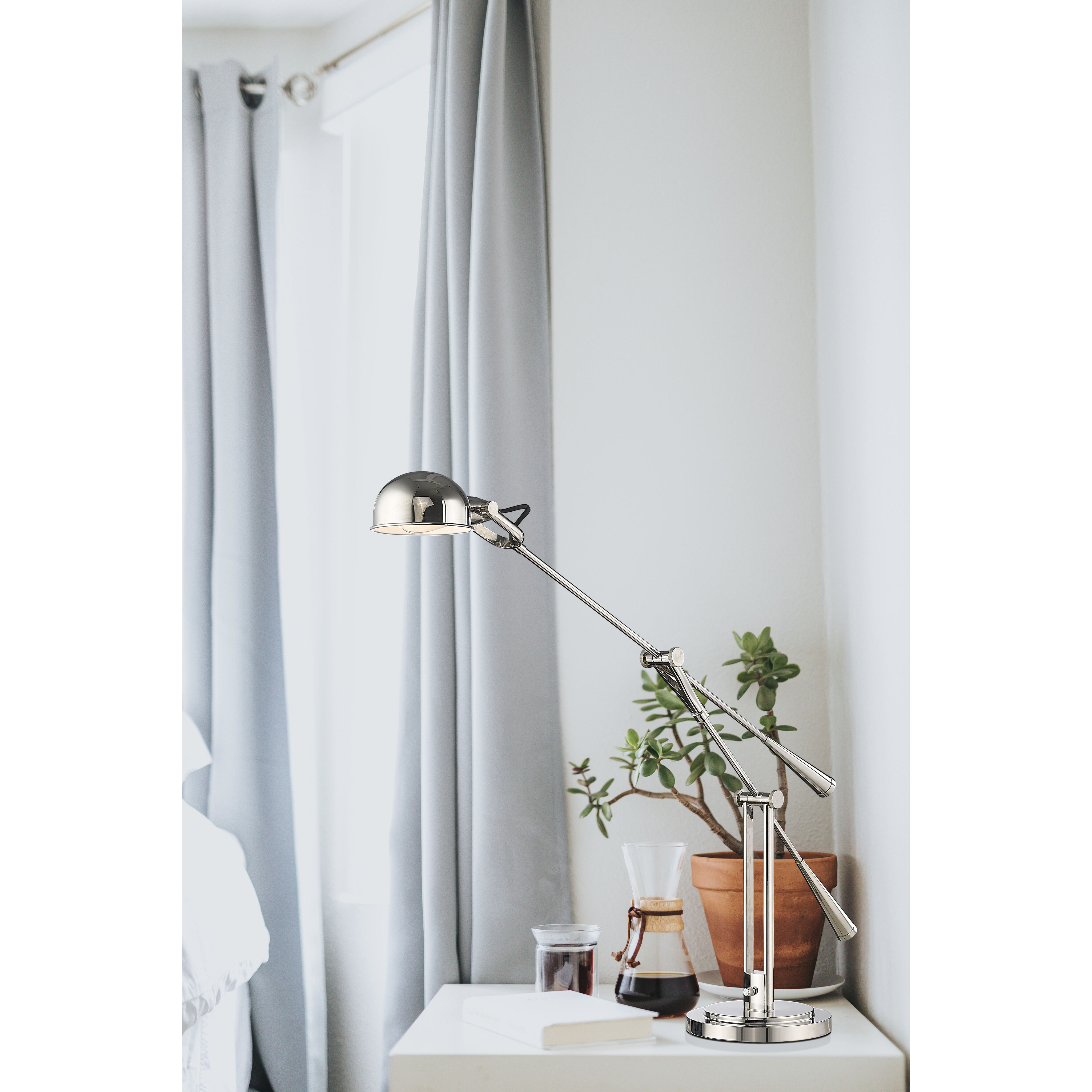 Grammercy Park 51.75 inch 100.00 watt Polished Nickel Table Lamp Portable Light