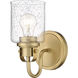 Kinsley 1 Light 5.25 inch Heirloom Gold Wall Sconce Wall Light