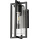 Aura Outdoor Wall Light in Black, G9