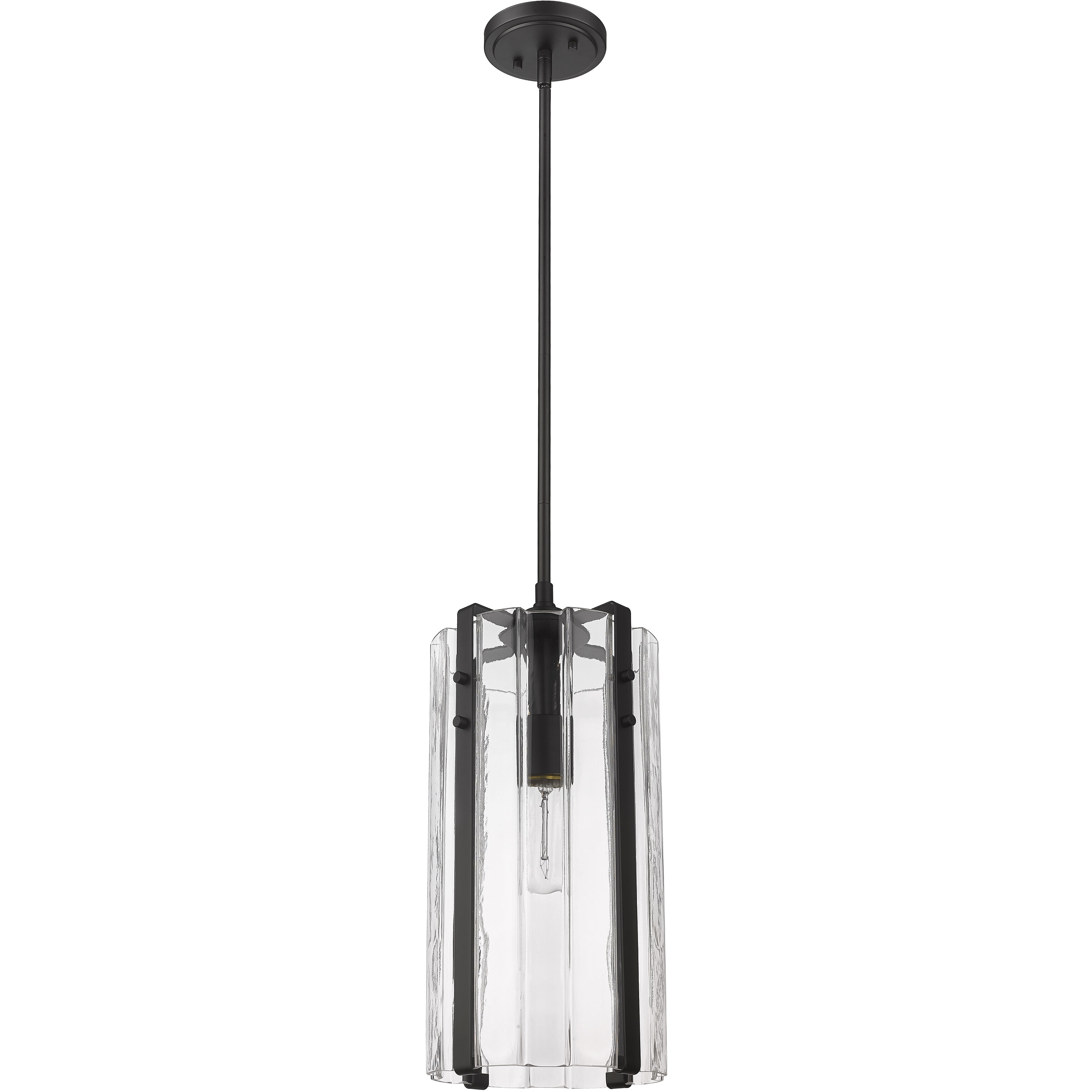 Alverton 1 Light 8 inch Matte Black Pendant Ceiling Light