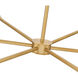 Tova 6 Light 48.75 inch Rubbed Brass Chandelier Ceiling Light
