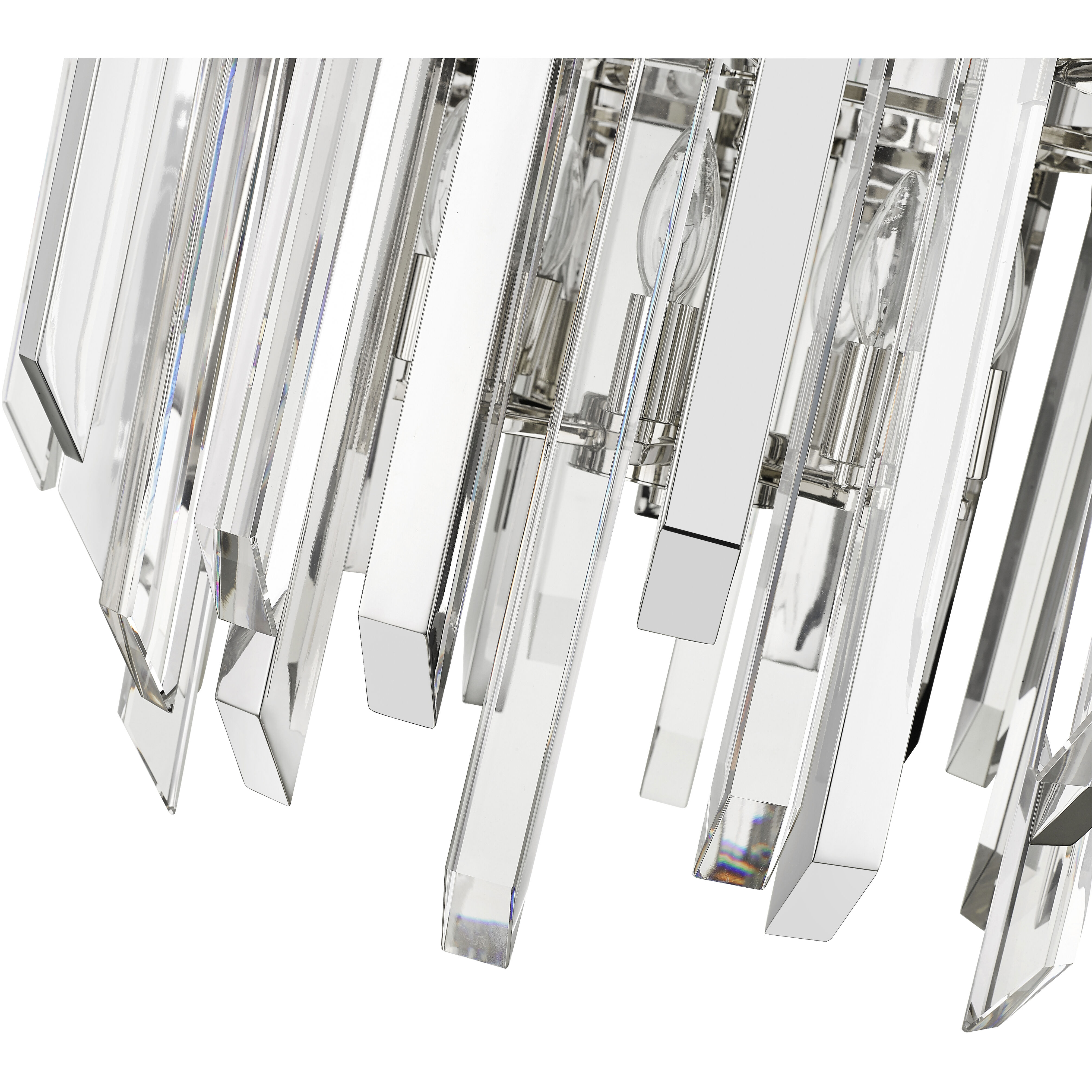 Bova 6 Light 26 inch Polished Nickel Chandelier Ceiling Light