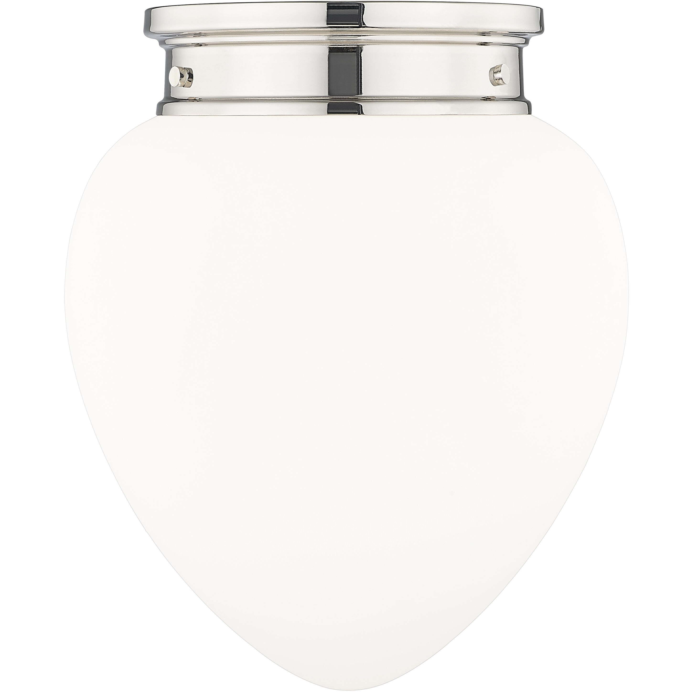 Gideon 1 Light 12.5 inch Polished Nickel Flush Mount Ceiling Light