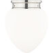 Gideon 1 Light 12.5 inch Polished Nickel Flush Mount Ceiling Light