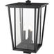 Seoul 3 Light 22.25 inch Black Outdoor Post Mount Fixture in 18