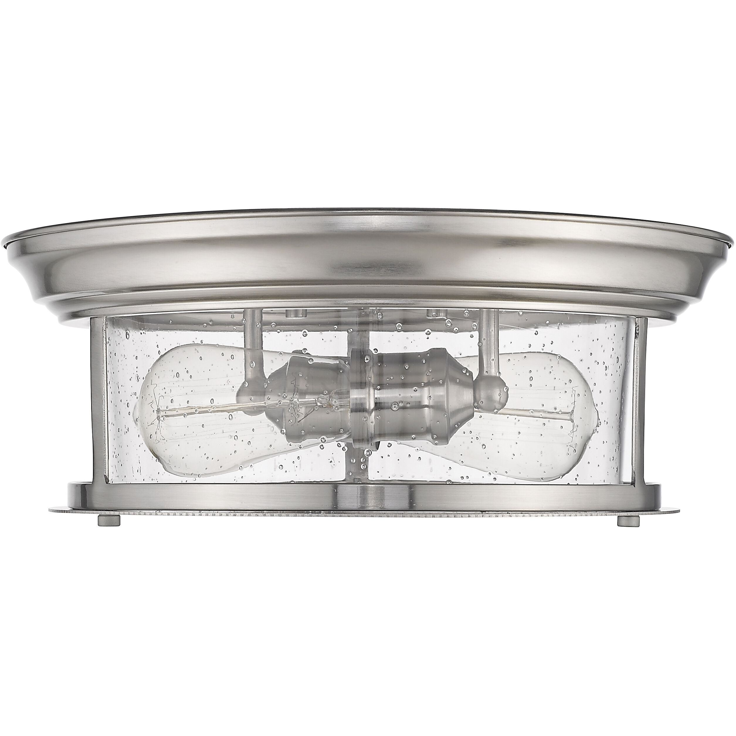 Sonna 2 Light 13.5 inch Brushed Nickel Flush Mount Ceiling Light