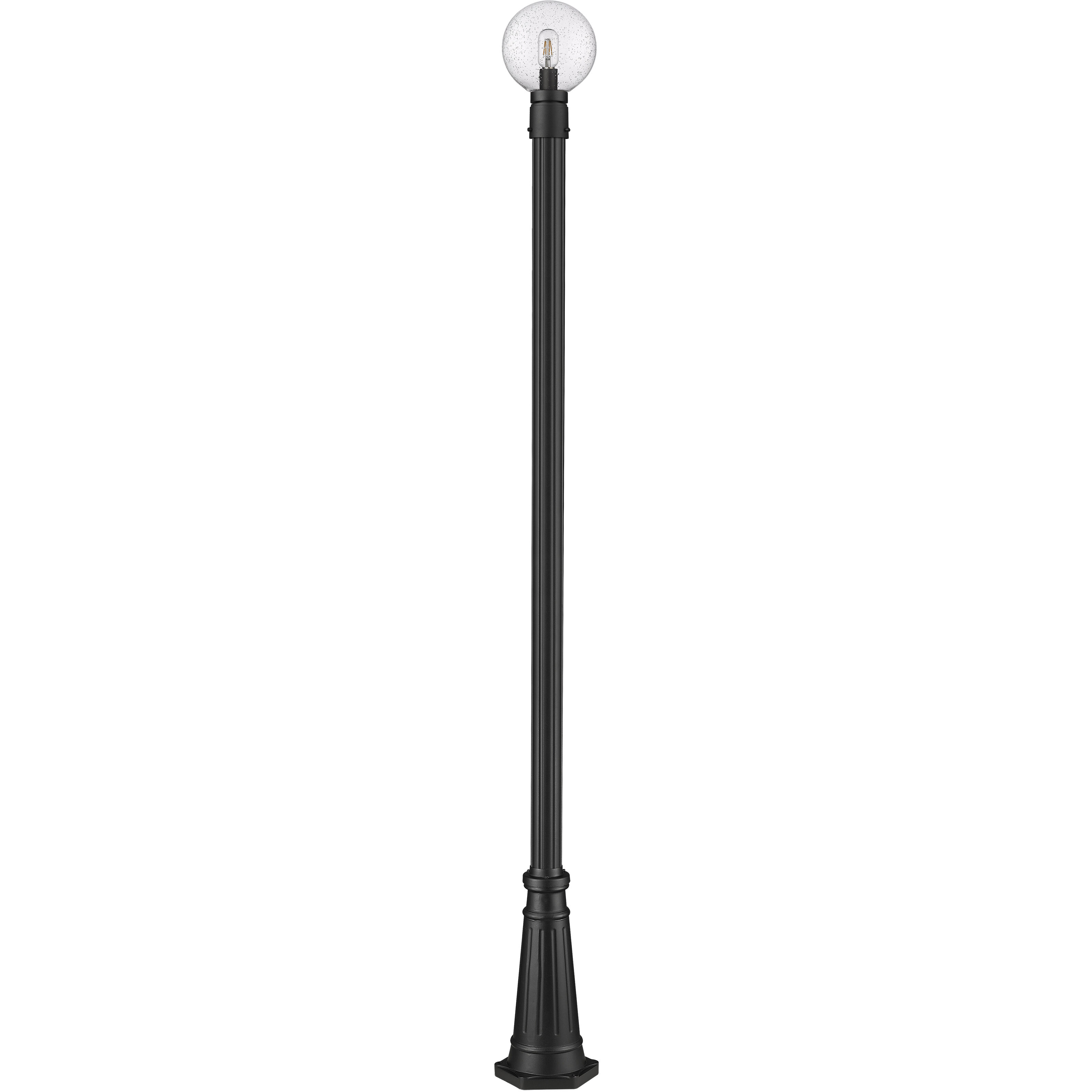 Laurent 1 Light 105.5 inch Black Outdoor Post Mounted Fixture