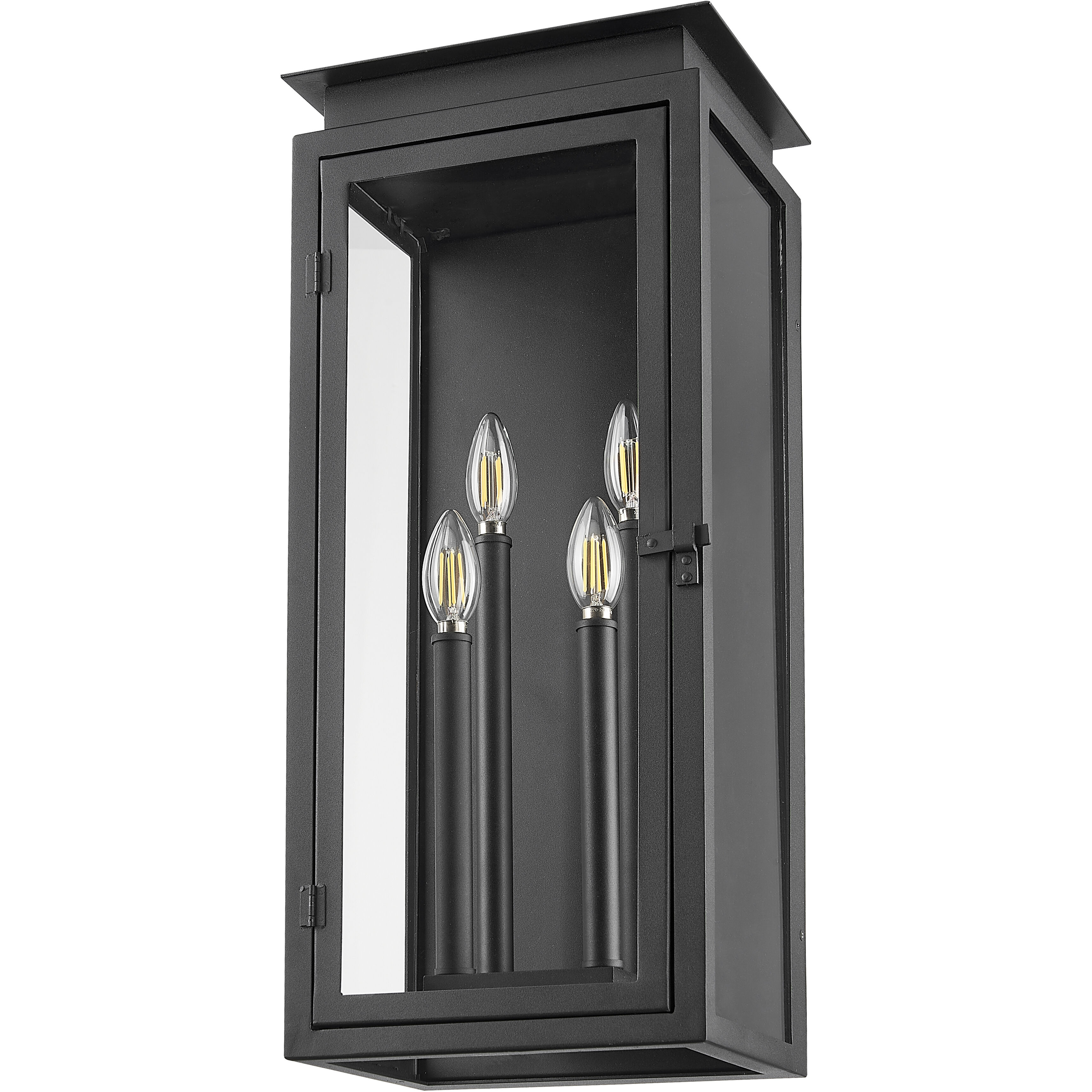 Nova 4 Light 24.5 inch Black Outdoor Wall Light