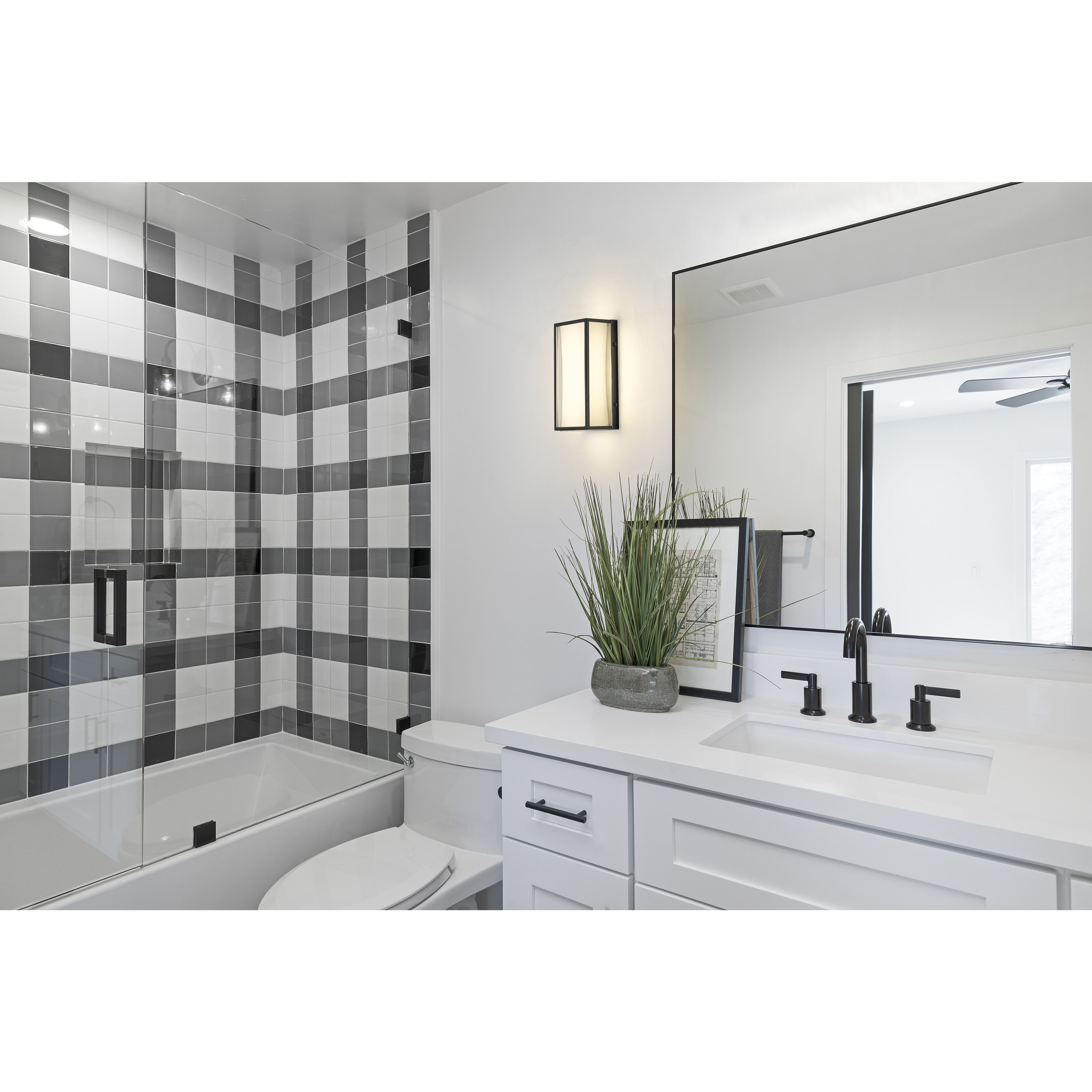 Baden LED 10 inch Matte Black Vanity Wall Light