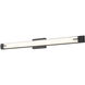 Chase LED 43 inch Matte Black Bath Vanity Light Wall Light