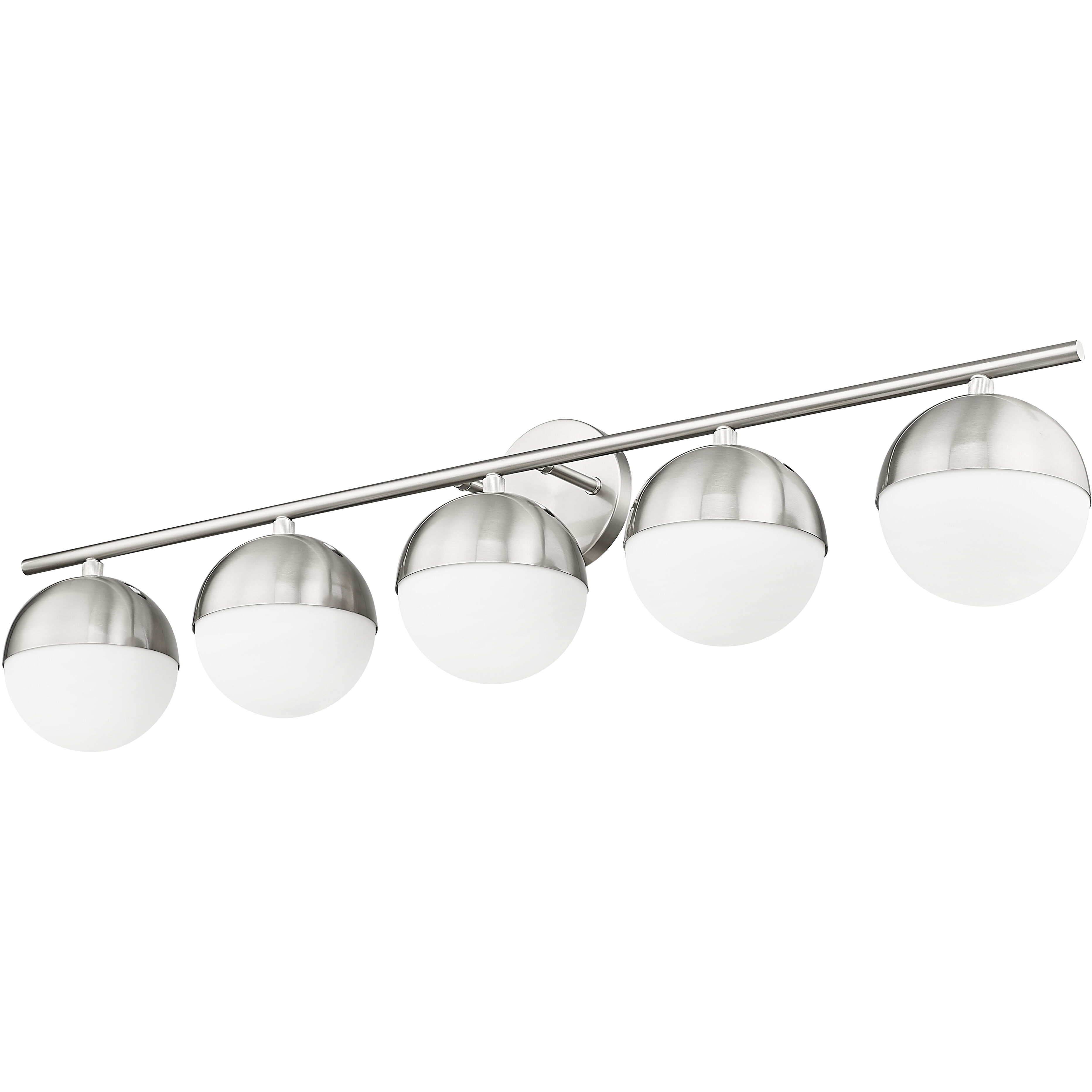 Realm Sphere 5 Light 40 inch Brushed Nickel Bath Vanity Wall Light