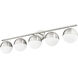 Realm Sphere 5 Light 40 inch Brushed Nickel Bath Vanity Wall Light