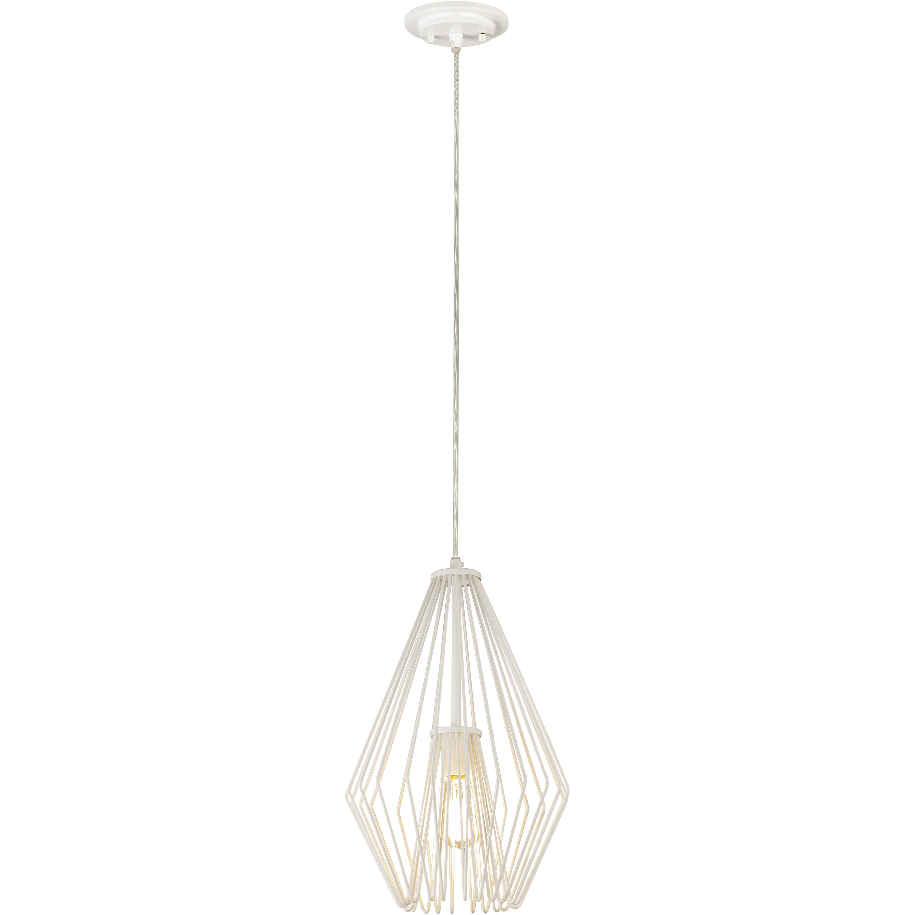 Quintus 1 Light 12.25 inch Gloss White Pendant Ceiling Light
