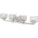 Rubicon 4 Light 29.5 inch Brushed Nickel Vanity Wall Light in G9