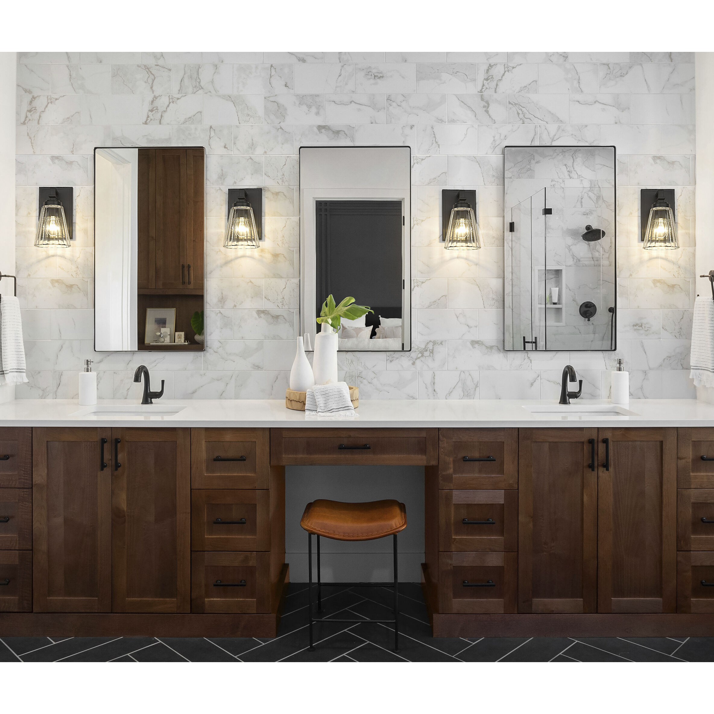 Lyna 1 Light 5 inch Matte Black Wall Sconce Wall Light