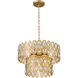 Dealey 5 Light 15.75 inch Heirloom Brass Pendant Ceiling Light