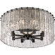Glacier 8 Light 20.75 inch Matte Black Flush Mount Ceiling Light