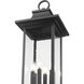 Tiberius 6 Light 129.5 inch Black Outdoor Post Mounted Fixture