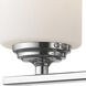 Bordeaux 3 Light 17.38 inch Chrome Vanity Wall Light
