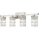 Archer 4 Light 32.75 inch Brushed Nickel Vanity Wall Light