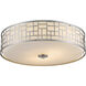 Elea 3 Light 20.5 inch Brushed Nickel Flush Mount Ceiling Light