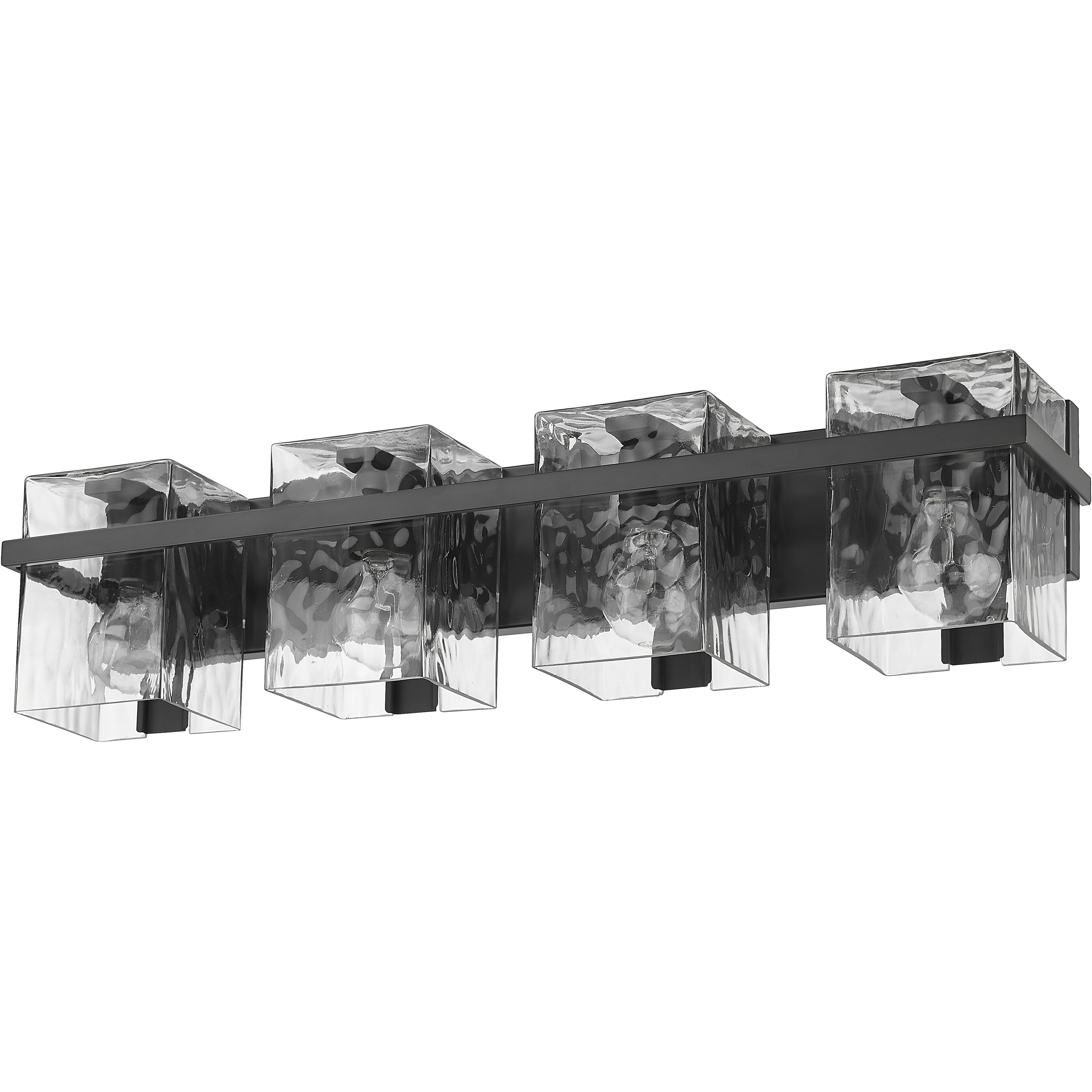 Bennington 4 Light 29.25 inch Matte Black Vanity Wall Light
