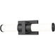 Idris LED 18.5 inch Matte Black Bathroom Vanity Wall Light
