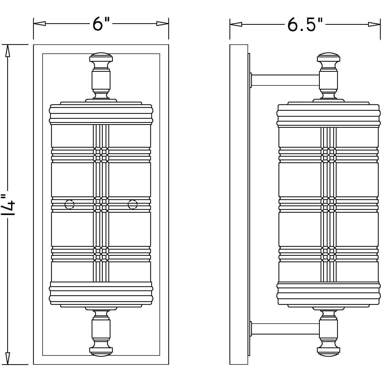 Archer 1 Light 6 inch Brushed Nickel Wall Sconce Wall Light