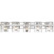 Bennington 5 Light 36.25 inch Chrome Vanity Wall Light