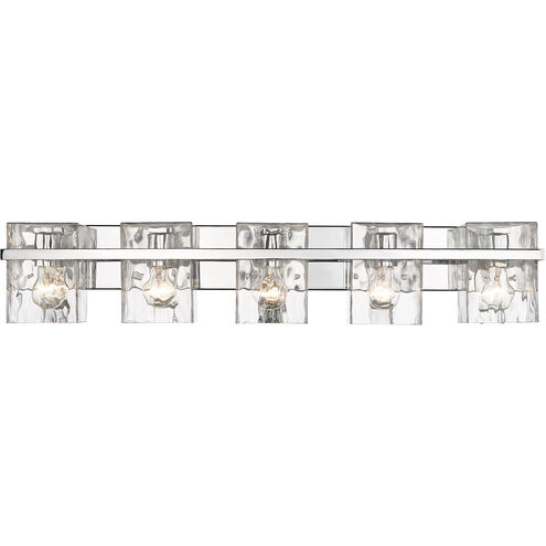 Bennington 5 Light 36.25 inch Chrome Vanity Wall Light