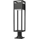 Barwick LED 29 inch Black Outdoor Pier Mounted Fixture