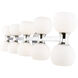Artemis 10 Light 45 inch Chrome Vanity Wall Light